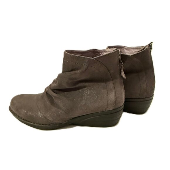 Dansko Arisa Gray Ankle Boots w/ Back Zip Casual Comfort Booties 40/ 9.5 10 - Picture 2 of 11